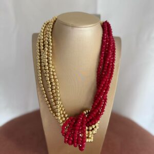 Collana Oro e Rossa