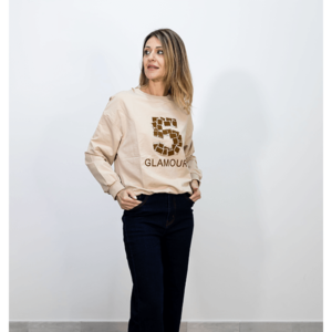Felpa Glamour bianco